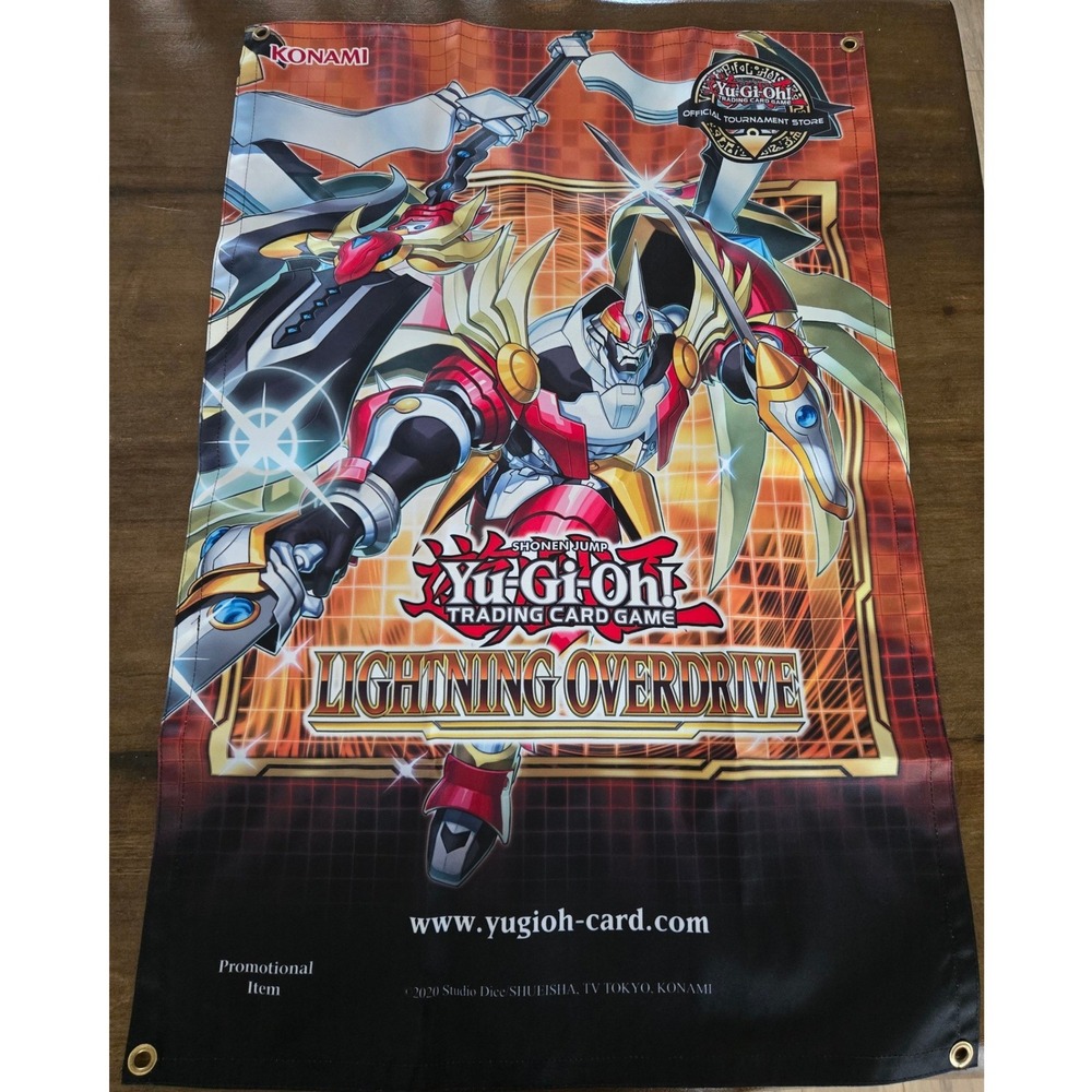 Yu-Gi-Oh Lightning Overdrive Promotional Vinyl Banner OTS Tournament Store Sign